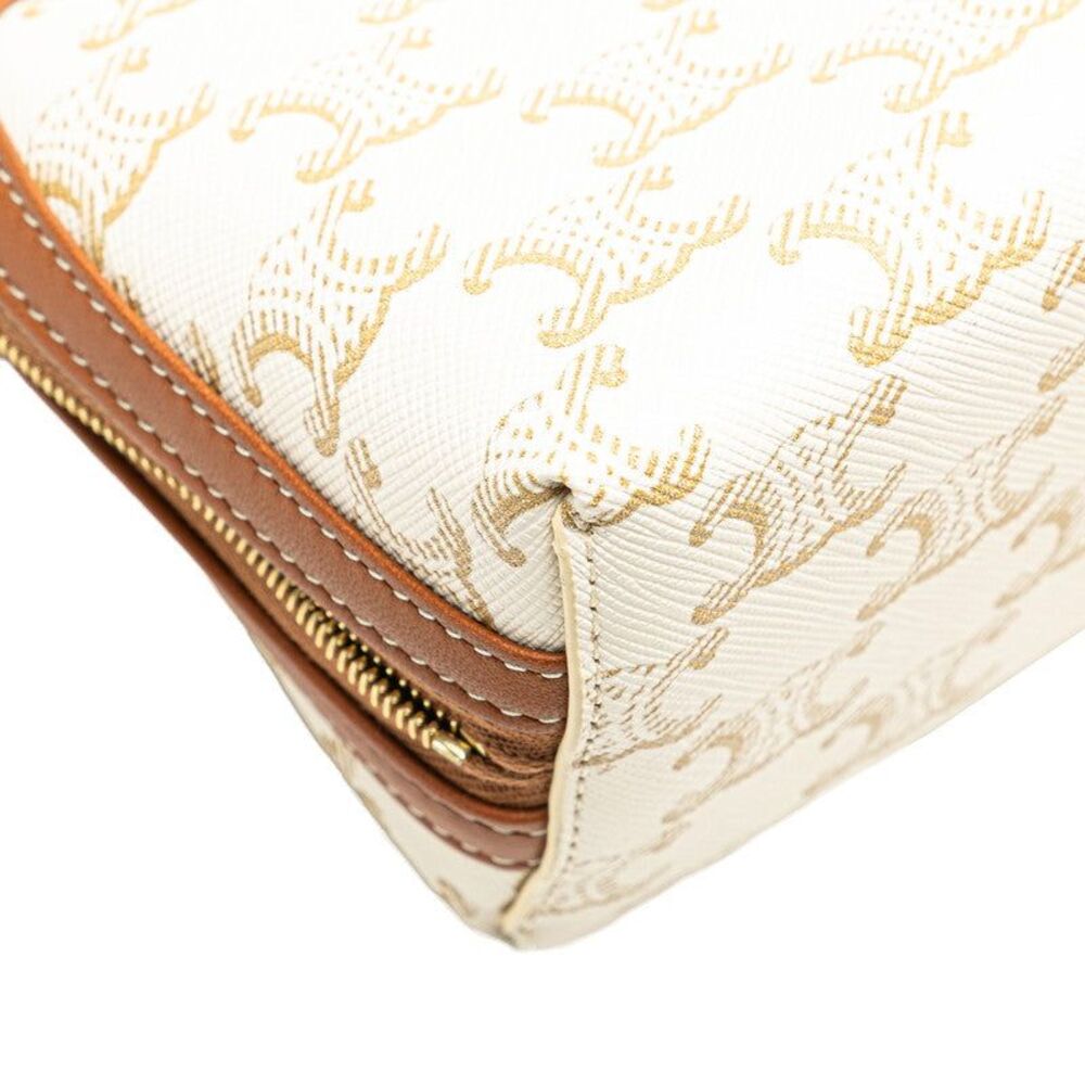 Celine PVC Leather Triomphe Chain Shoulder Bag - Picture 4 of 6
